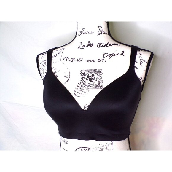 🆕NATORI Revelation Wireless Contour T-Shirt Bra 36C Black #723248 - Picture 5 of 8